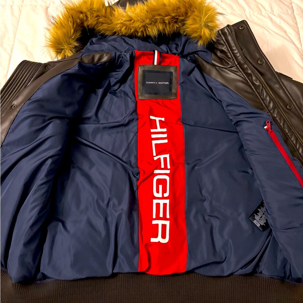 Tommy Hilfiger Brown Puffer Jacket